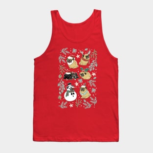 Christmas Pugs Tank Top